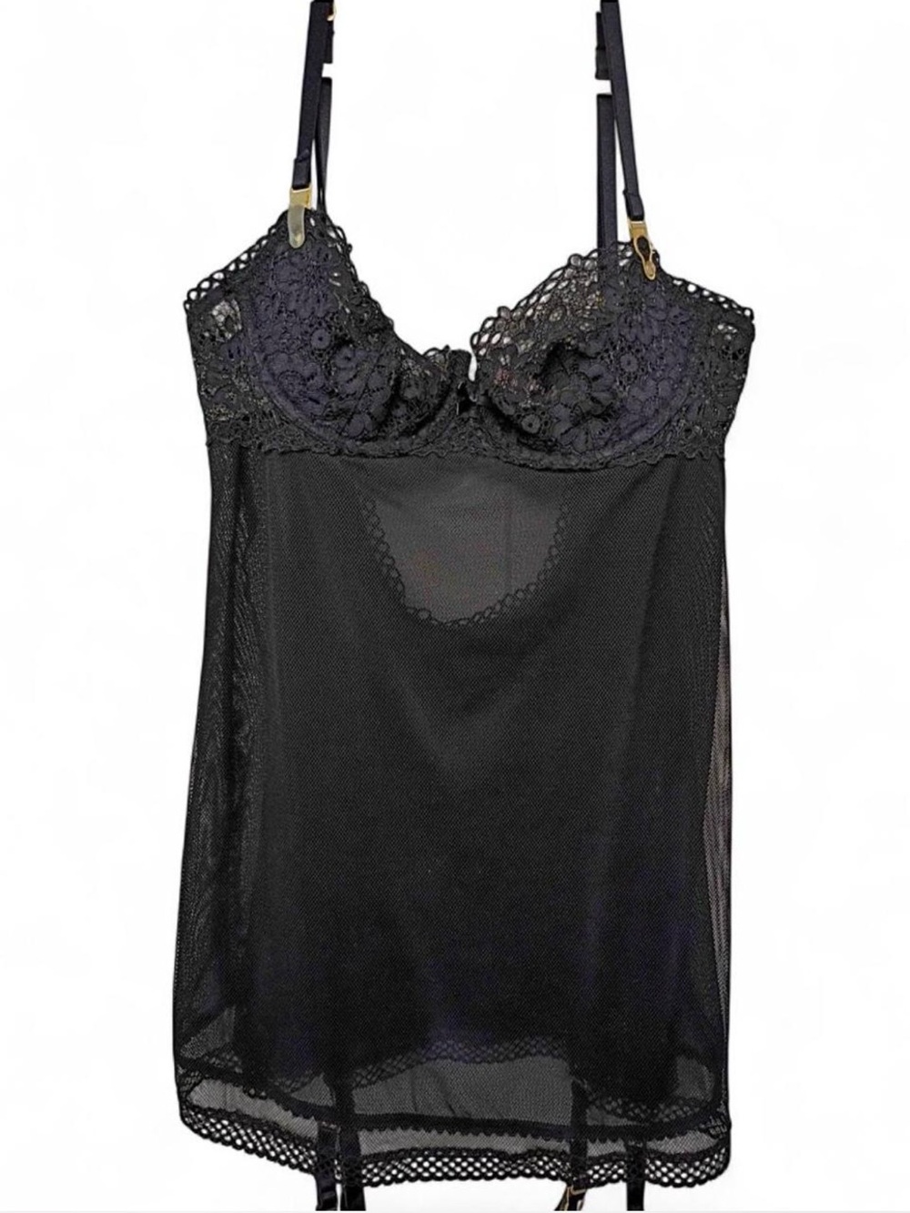 Y2K Victoria secret very sexy black mesh lingerie